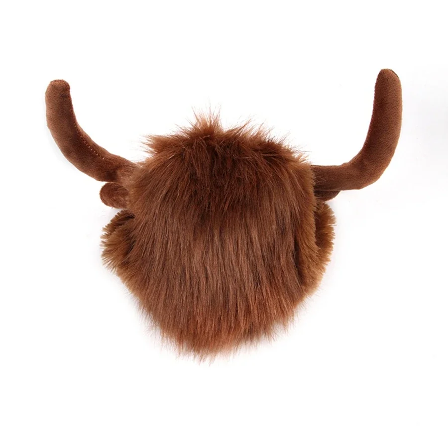 1pcs Pet Hat Headwear Wig Funny Dog Cat Horn Headwear Dress up Cute Halloween