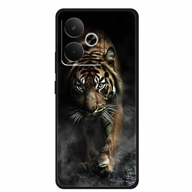 Sleek Black Silicone Soft Back Phone Case Cover