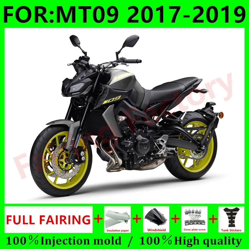 New ABS Motorcycle Whole Fairings Kit fit for MT 09 17 18 19 MT 09 FZ