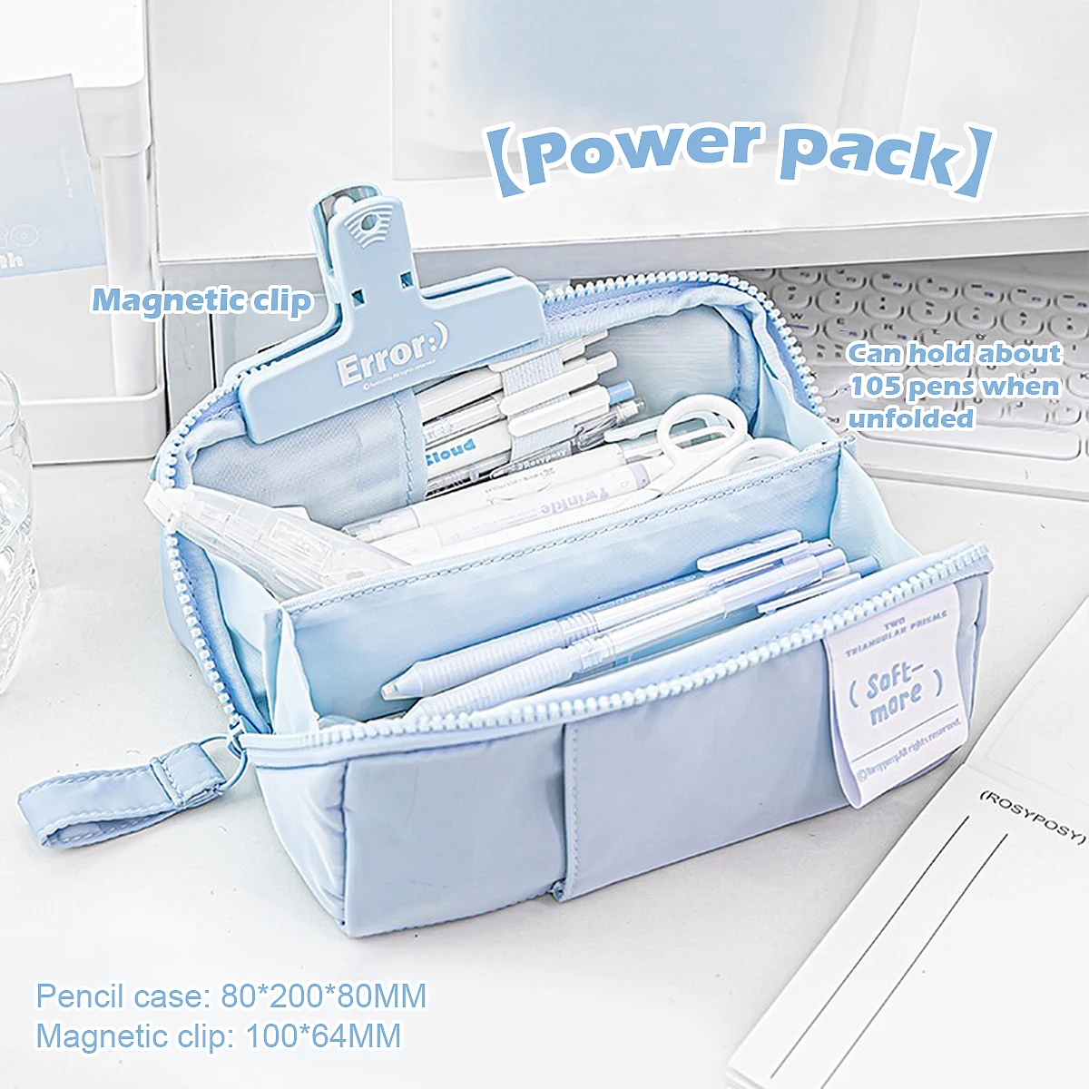 

Kawaii Pencil Case Solid Pencil Bag for Girls Cute Pen Pouch Box Large Capacity Student Back To School Supply Korean Stationery