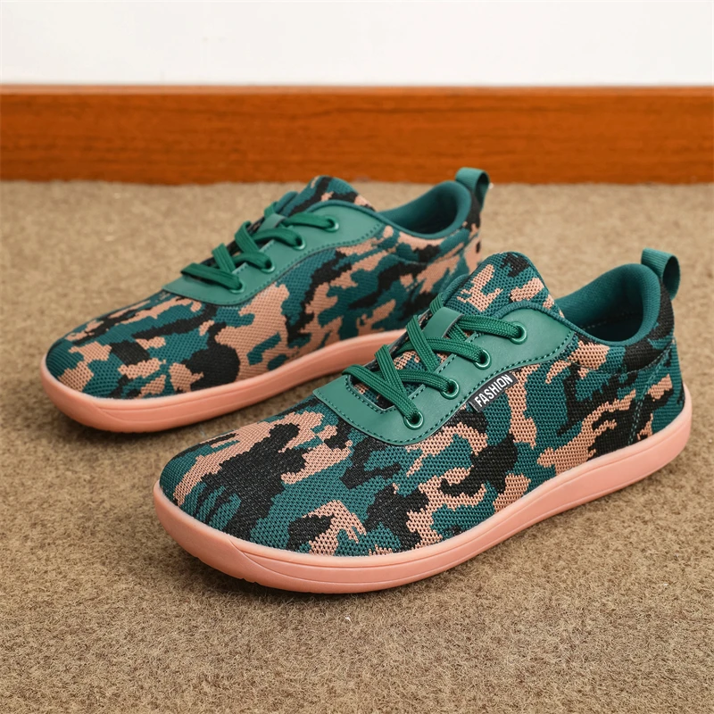 New Fashion Unisex Wider Shoes Breathable Mesh Men Barefoot Wide-toed Shoes Brand Flats Soft Zero Drop Sole Wider Toe Sneakes