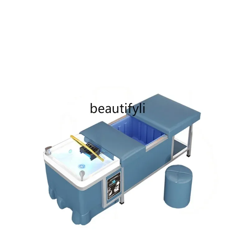 Beauty Salon No Connection Drainer Head Treatment Shampoo Chair  Water Storage Type Constant Temperature Water Circulation