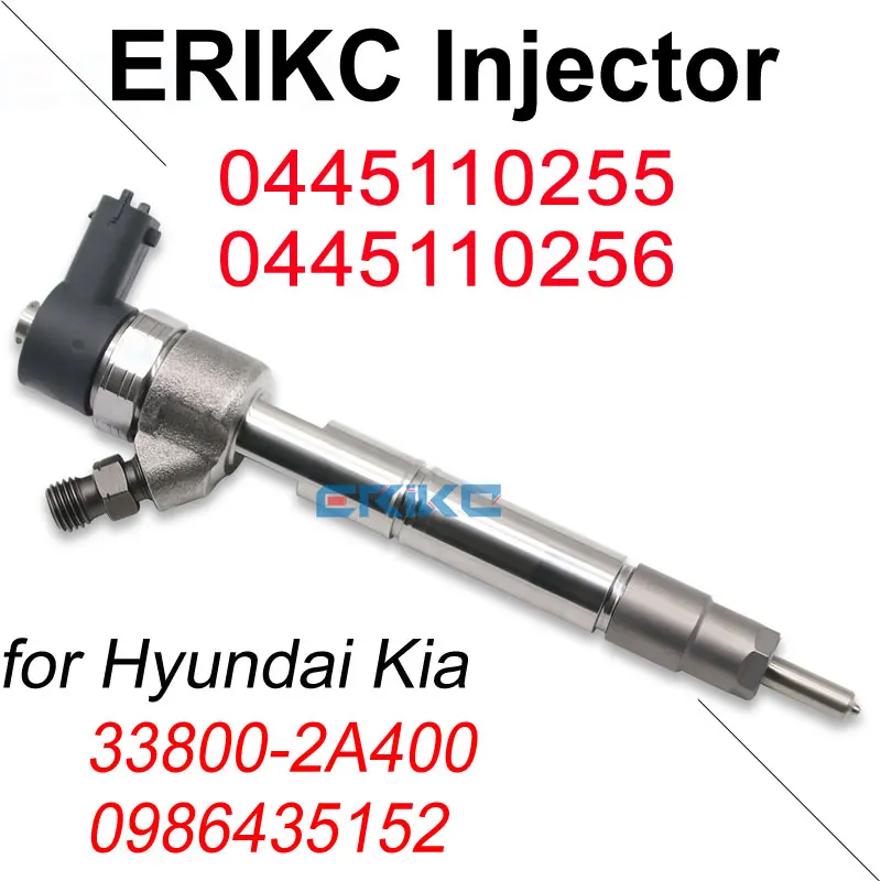 

0445110255 Diesel Injection Sprayer 0445110256 Fuel Injector Nozzle for Bosch Hyundai Kia 33800-2A400 0986435152 Inyector