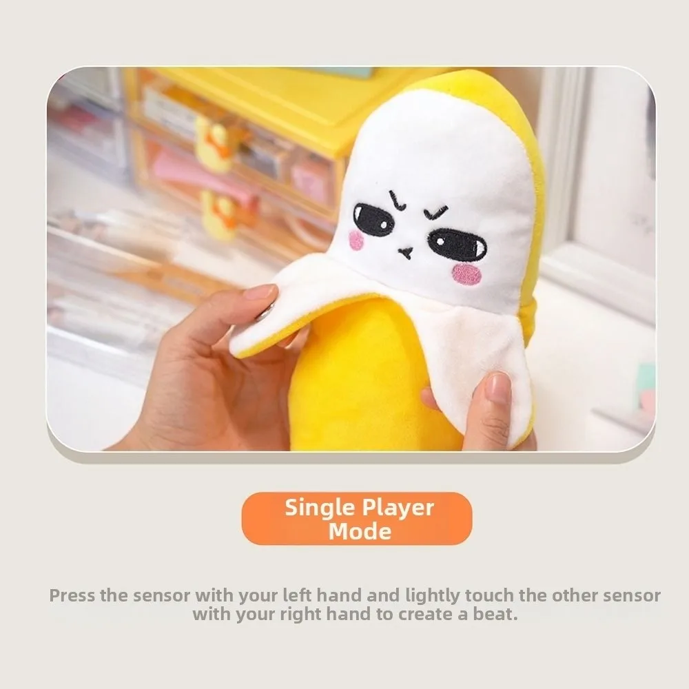 창의적인 과일 모양의 인덕션 메트로놈, 부드럽고 귀여운 음악 리듬 인형, 인터랙티브 놀이용 조인트 바나나,  학습용