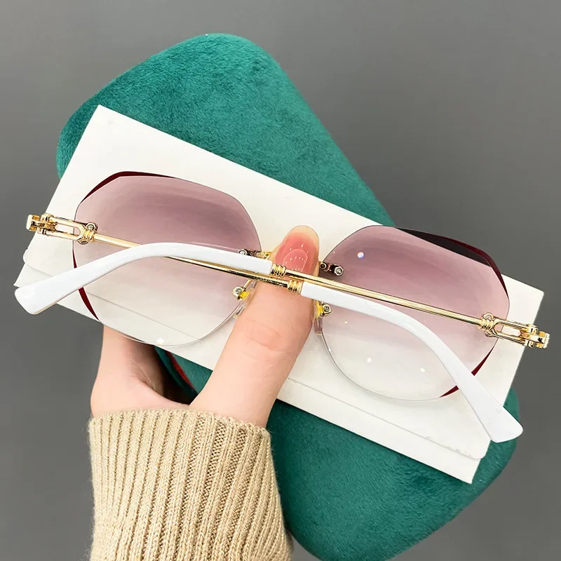 Rimless Round Reading Glasses for Women Men Vintage Anti Blue Light Presbyopia Eyeglasses Optical Hyperopia Eyewear Diopter 2