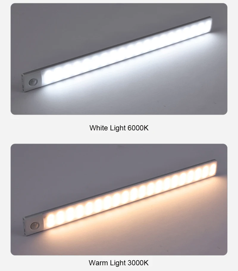 Tanie Lampka nocna Led Light oświetlenie podszafkowe czujnik ruchu lampka do sklep
