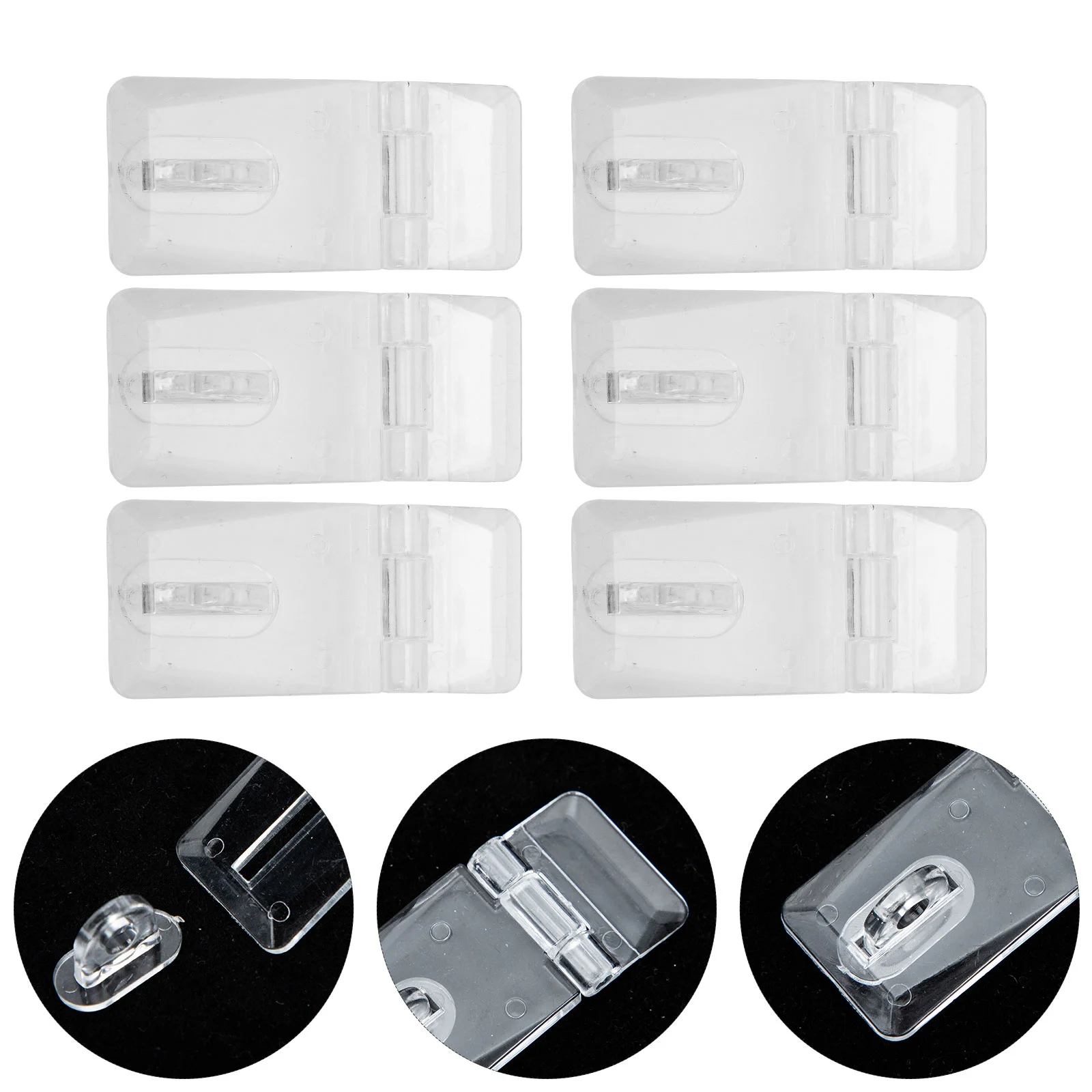 

20 Sets Practical Acrylic Buckle Latch Clear Lock Hasp Luggage Latch Buckle