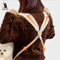 Comfort Pet Dog Backpack Bag Kitten Carrier Outdoor Travel Breathable Cross Design Chest Backpack Bag Pet Supplies 5