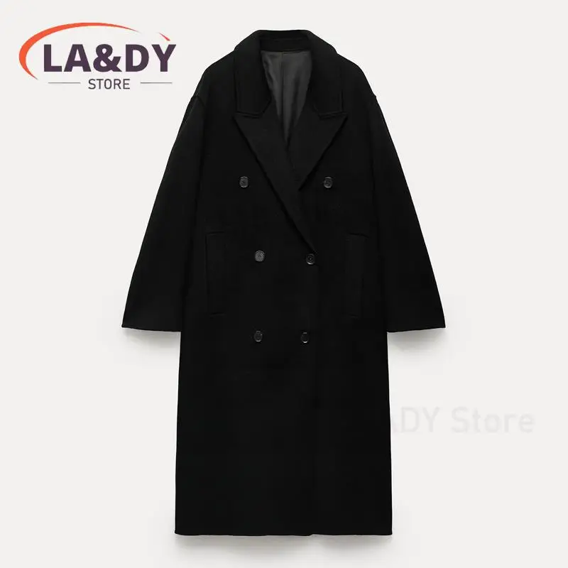 Autumn And Winter New Women'S Coat Chiffon Tweed Coat Loose Lace Cloak Top