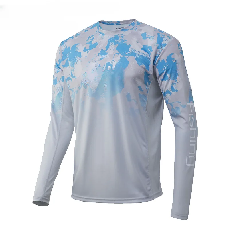 Fishing Shirt Summer Long Sleeve Clothes Fish Gear Green Sportswear Outdoor Jersey Jacket UPF 50