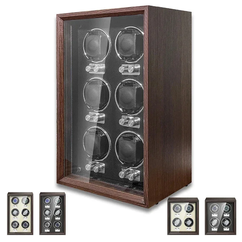 

4/6 Slots Watch Winder Case Original Wood High Grade Meter Winder Watchwinder Watch Winders For Automatic Watches Organizer