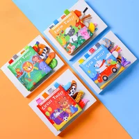 New Baby Toys Cartoon Animals Tail Baby Cloth Book Educational Ringed Paper Cloth Book Toys Enlightenment Baby Toys 0-12 Months 2