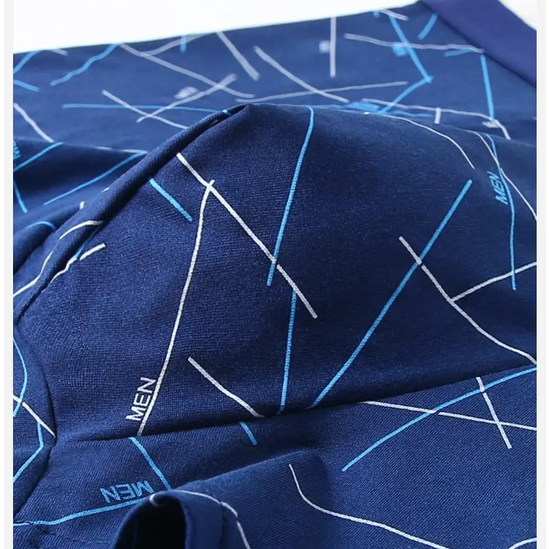 4Pcs Men's Boxer U Convex Printed Underpants Male Fashion Comfortable Shorts Panties Man Solid Breatable Underwear 45-100kg - Image 4