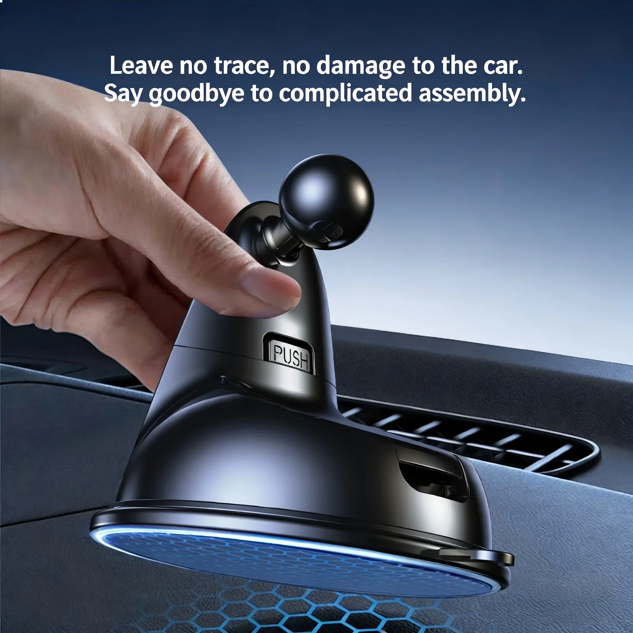 Supporto per Telefono da Auto 2026 con Navigazione, Supporto Meccanico a Blocco Automatico e Ventosa - Image 5