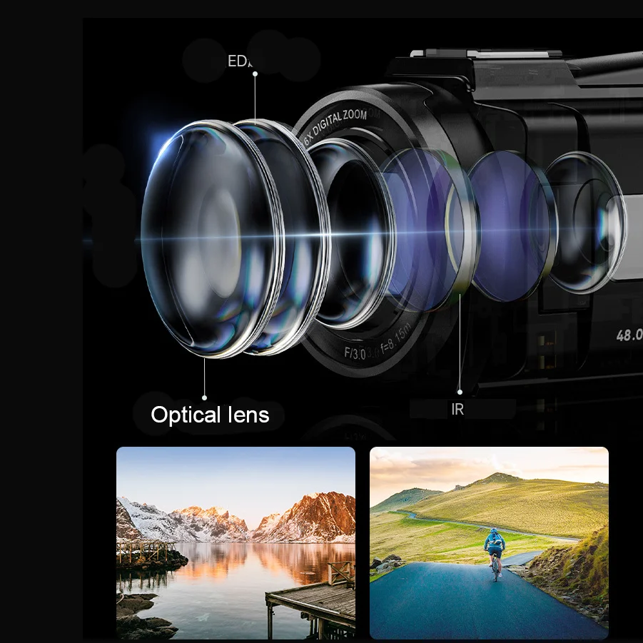 5K High-Definition Digital Camera Outdoor Sports DV Camera Handheld Photography Electronic Anti Shake Camera Shooting A Video