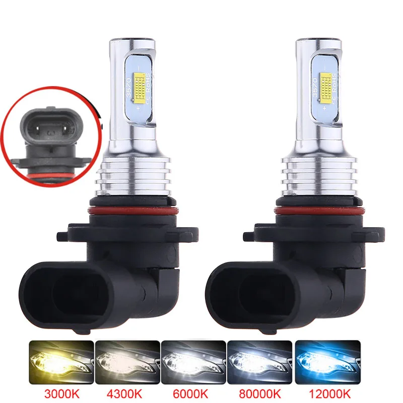 2Pcs New CSP 9005 HB3 9006 HB4H11 H8 H4 H7 H1 PSX24W H16 H3 H10 LED Car Lights Headlight Bulbs 20000LM 6000K Auto Fog Lamp