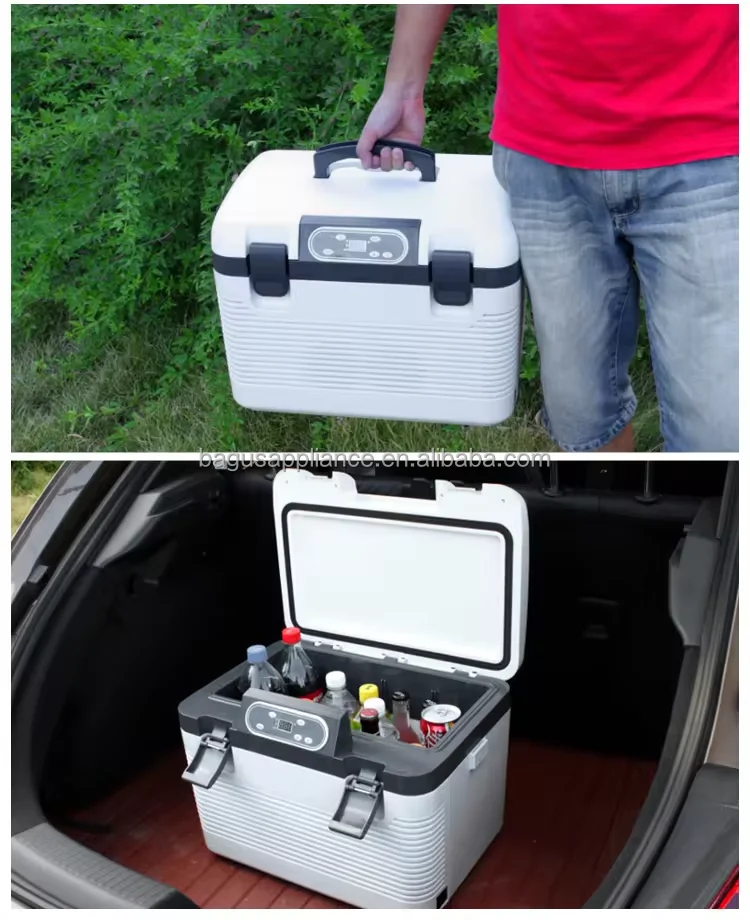 19L Car Fridge Portable Freezer Electric Cooler Warmer Outdoor Camping Cooler Box 12V 24V