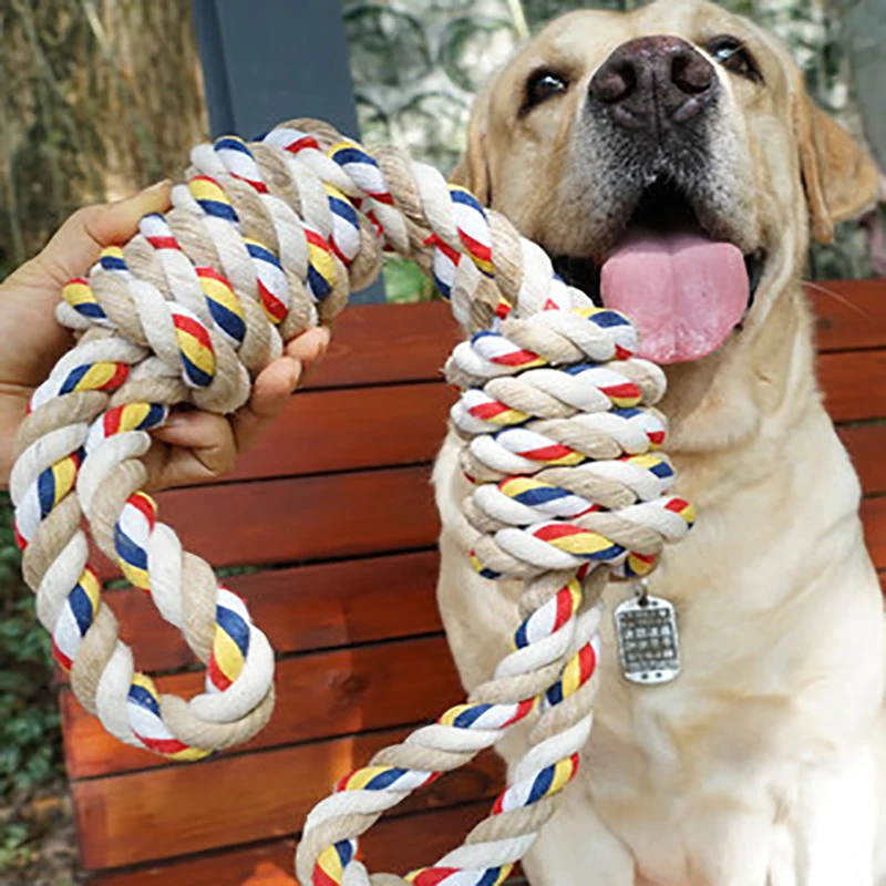 

60CM Pets Toys Bite Molar Tooth rope dog toy for large dogs rottweiler dog toys Golden Retriever Chewing Teeth big Toys