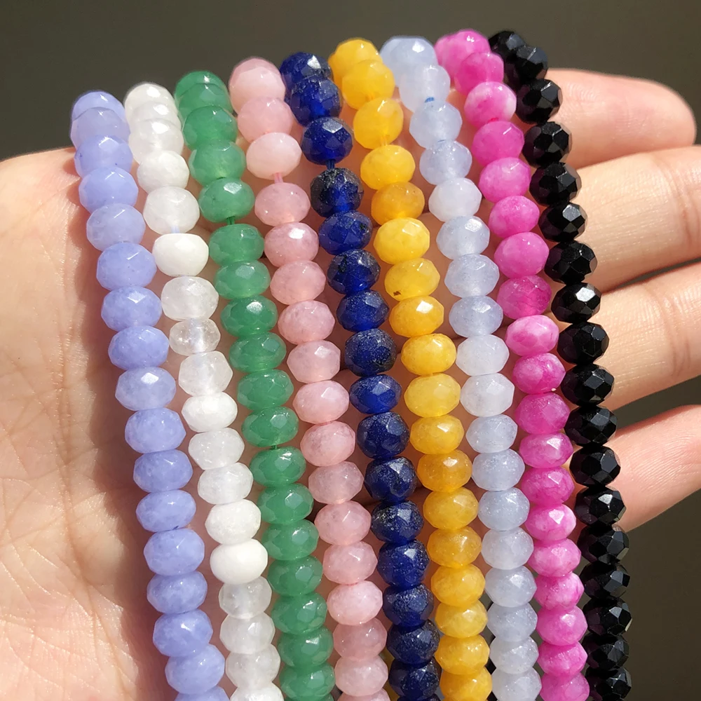 Bingcute Wholesale Crystal Rondelle AB Beads Gemstone Loose Beads for Jewelry Making Choice 4mm 6mm 8mm 10mm 12mm 