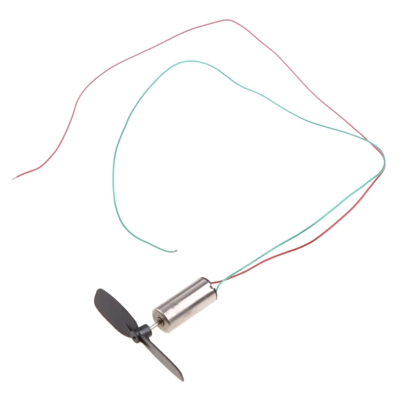 Micro moteur DC 3.7V 48000RPM avec hélice pour avion RC hélicoptère