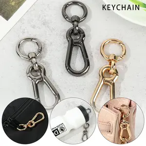 Silver/Gold/Black Outdoor Tools Plated Gate Bag Belt Buckle Snap Clasp Clip Carabiner Purses Handbags Spring Gourd Buckles