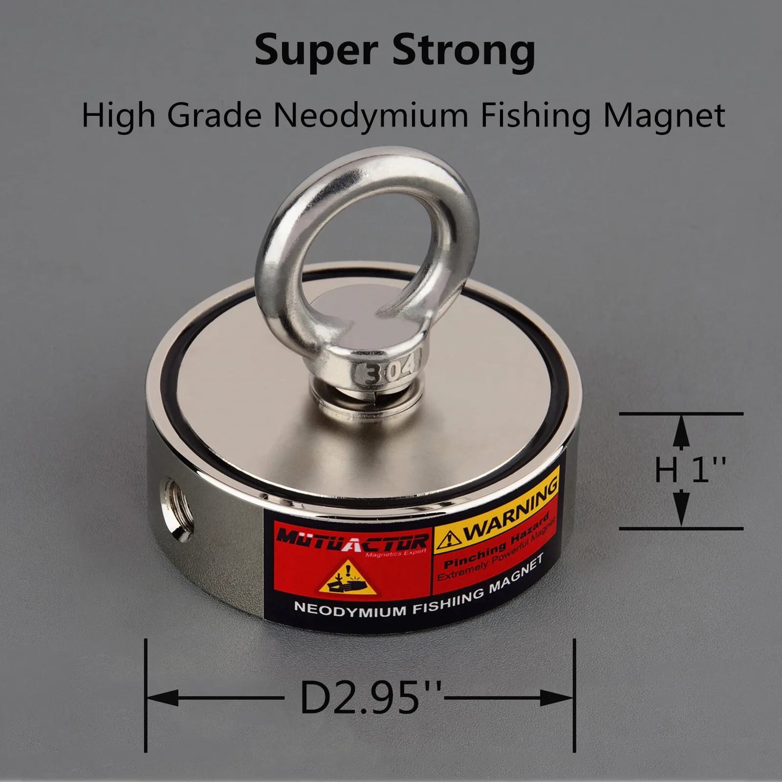 Doulbe sided Strong Neodymium Round Magnet Set 500KG Combined Fishing  Detecting Metal Outdoor Underwater Adventure