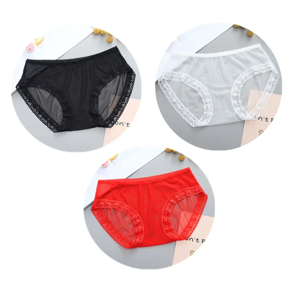 3 قطع رقيقة جدا الدانتيل شبكة ملخصات النساء منخفضة...