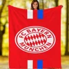 Plaid Blankets and Throws Fc Bayern Munich Logo Blankets for Decorative Sofa Cover Blanket Throw Microfiber Bedding Cobija Knee 3