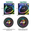Noctilucence Colorful Flying Saucer Outdoor Leisure Toys Portable Game Flying Disc Competitions Sport Led Luminous Beach Frisbee 6