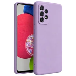 Noble Fashion Shockproof Protective Liquid Silicone Case - Solid Colour - Galaxy A52s 5G (Light Purple)