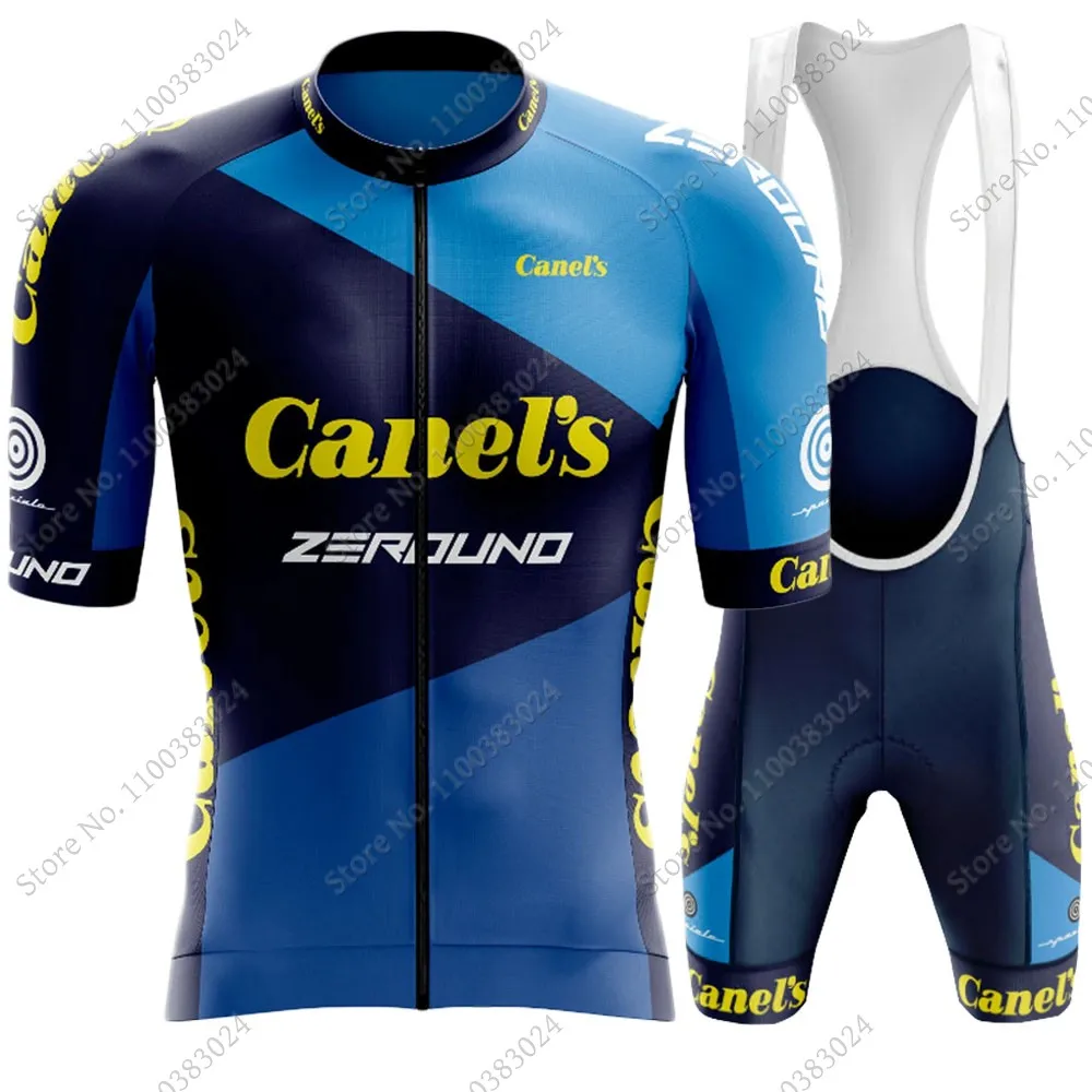 Maillot Vélo ONE INDUSTRIES ION 1/4 ZIP - Haut Trail Jaune/bleu Manches Longues