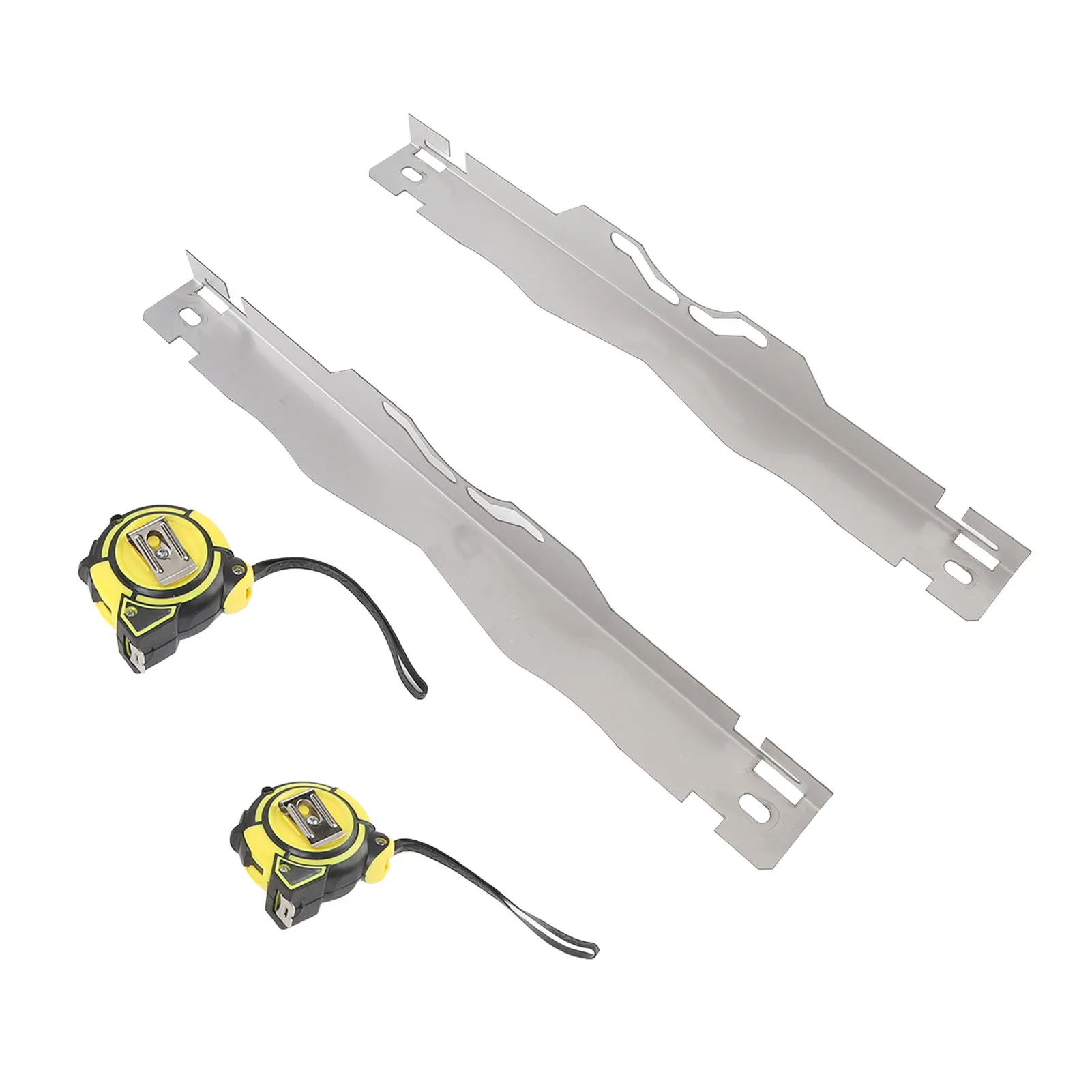 Toe Plates Wheel Alignment Tool Stainless Steel Wheel Alignment Tool Plate with 3 Meters Tape Measure for Cars Sedans SUVs