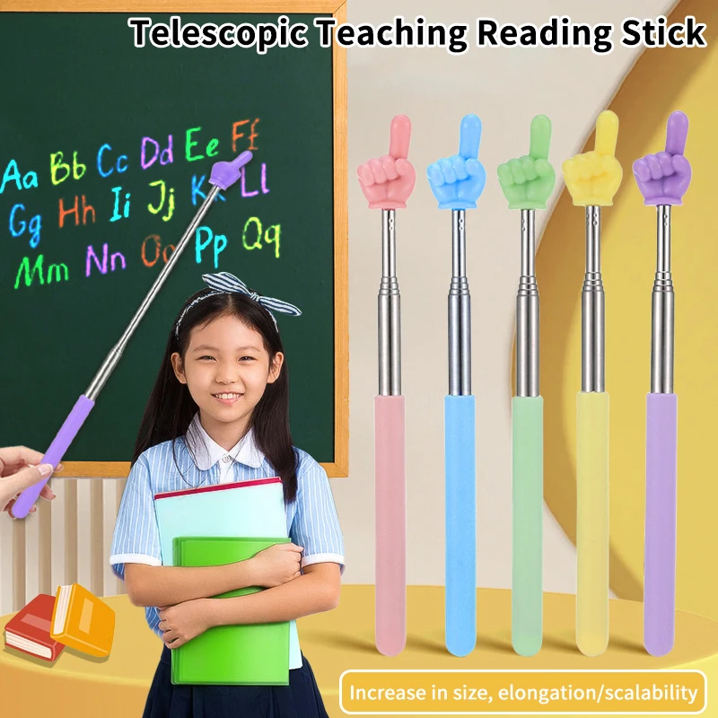 4pcs Extendable Hand Pointer Telescopic Teachers Pointer Finger Pointer For