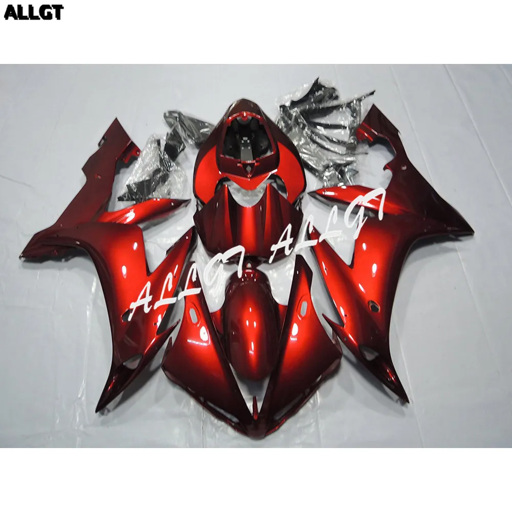 

ALLGT Motorcycle Bodywork Fairing Kit for Yamaha YZF R1 2004-2006 Red