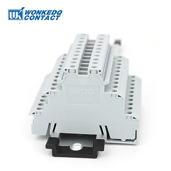 10 ชิ้น DIKD 1.5 3 ระดับเซนเซอร์ขั้วต่อสกรู 2.5 mm2 6-Conductor ไฟฟ้า Din Rail Triple สามระดับ Terminal Block DIKD1.5 1