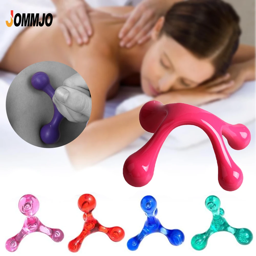 1Pcs Hand Held Massagers Tools, Back Deep Tissue, 4-Legged Acupressure Gentle Self Massager Trigger Pressure Point_voghion.com