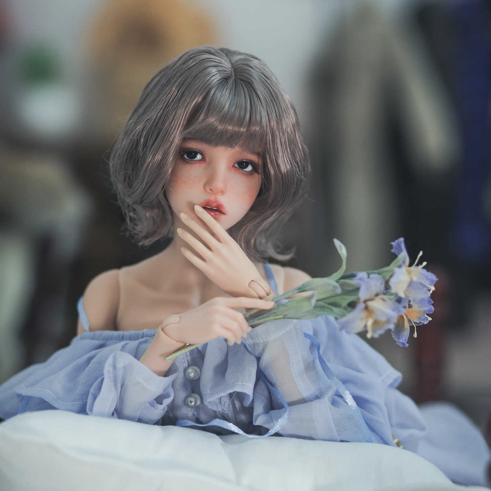 Фото Новая кукла sd bjd 1/3 63 см IP sid Soo, модная женская импортная смола, полный комплект одежды, парик, обувь для макияжа №2