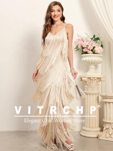 Step into Elegance with the VITRCHP Luxury Evening Dress 1