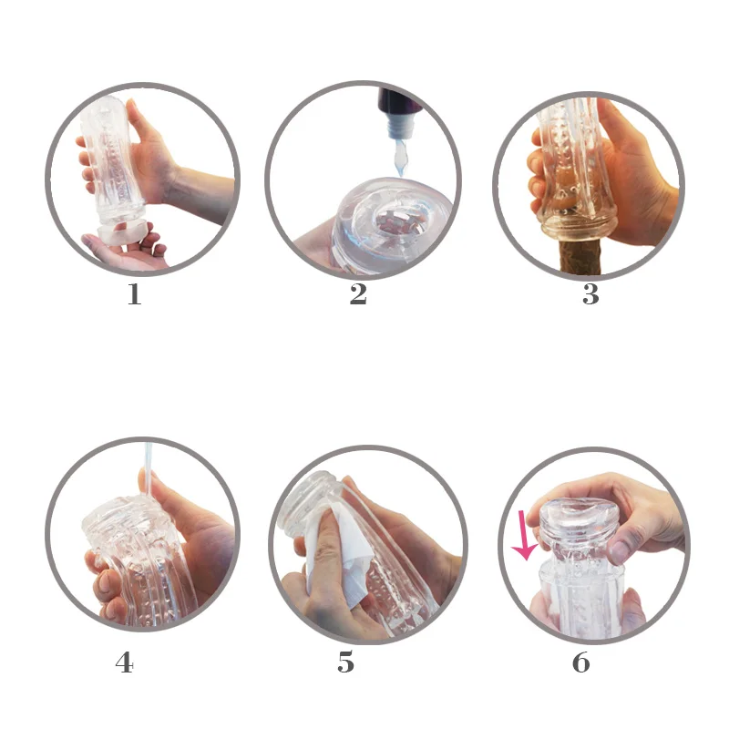 Male Masturbator Soft Silicone Pussy Transparent Vagina Adult Goods Endurance Exercise Vacuum Pocket Cup for Adults Sex Toys