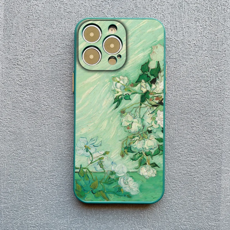 Retro Van Gogh Ölgemälde Telefon Fall Für iPhone 17 16 11 13 12 14 Pro MAX XR XS X 16 15 14 Plus Vintage Stoßfest Abdeckung Funda – Detail 13