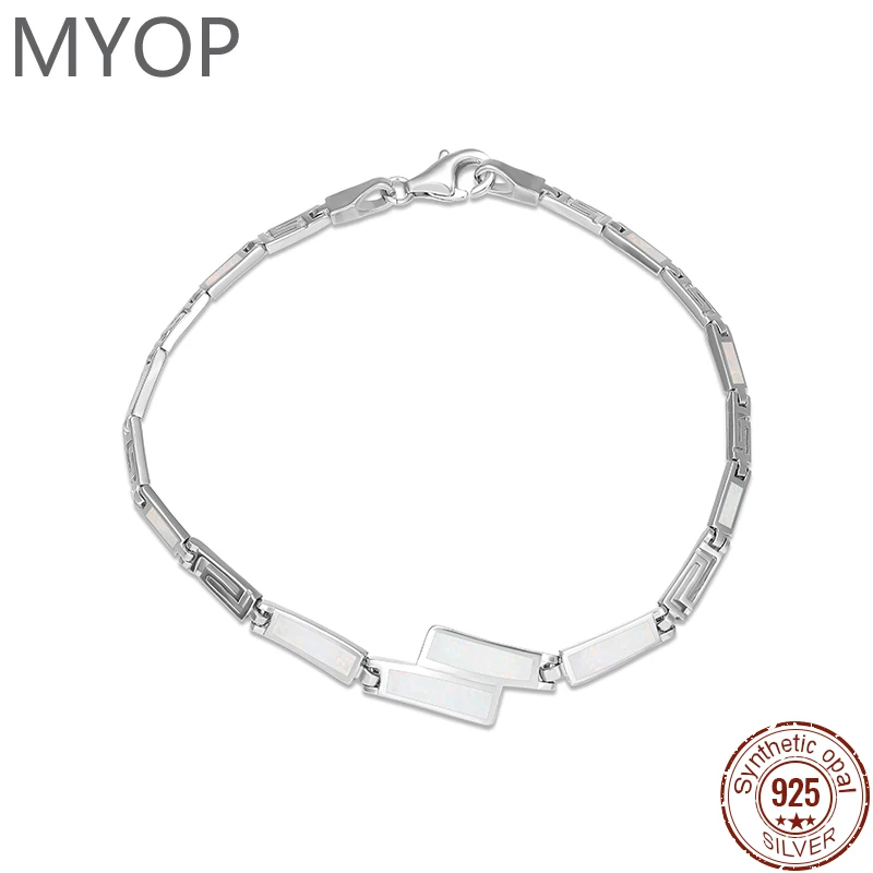 스테인레스 스틸 남자 매력 팔찌, 펑크 빈티지 트위스트 짠 팔찌 여성 패션 캐주얼 팔찌 팔찌 체인 쥬얼리 8 MYOP-925 실버 선물 인조 화이트 오팔 세련된 심플 클래식 팔찌, 세련된 온도 자세 행사