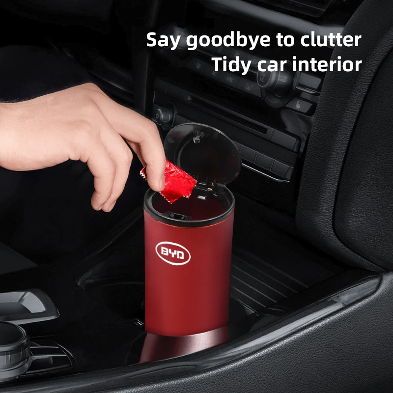 차량용 쓰레기통, 합금 쓰레기통, 차량 정리 수납 액세서리 (BYD E6, 칭위안, 아토 3, I3, 탕, F3, M6, L3, 송, F3R, S7, G3, D1 용)