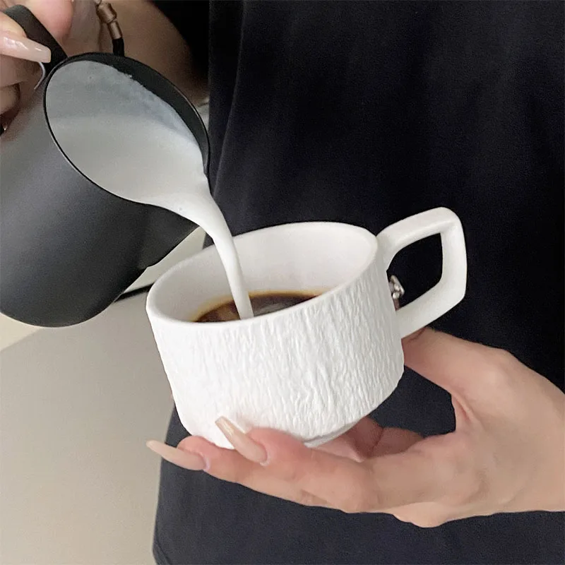 Black & White Ceramic Coffee Cup Set 1