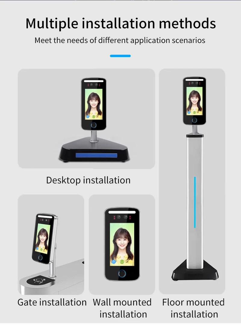 Tuya App Wifi AI Dynamic Face Recognition Reader Attendance Terminal 5000face TC
