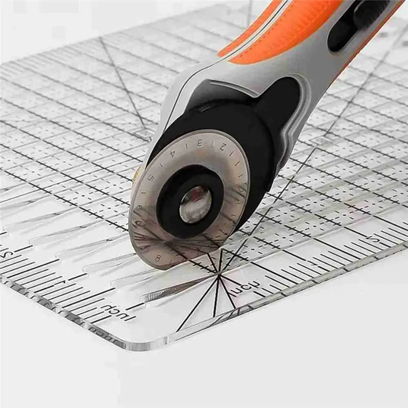 【바느질 용품】바느질 자, 템플릿, DIY 공예 티셔츠 자, 패치워크 5-in-1 퀼트 커팅 자