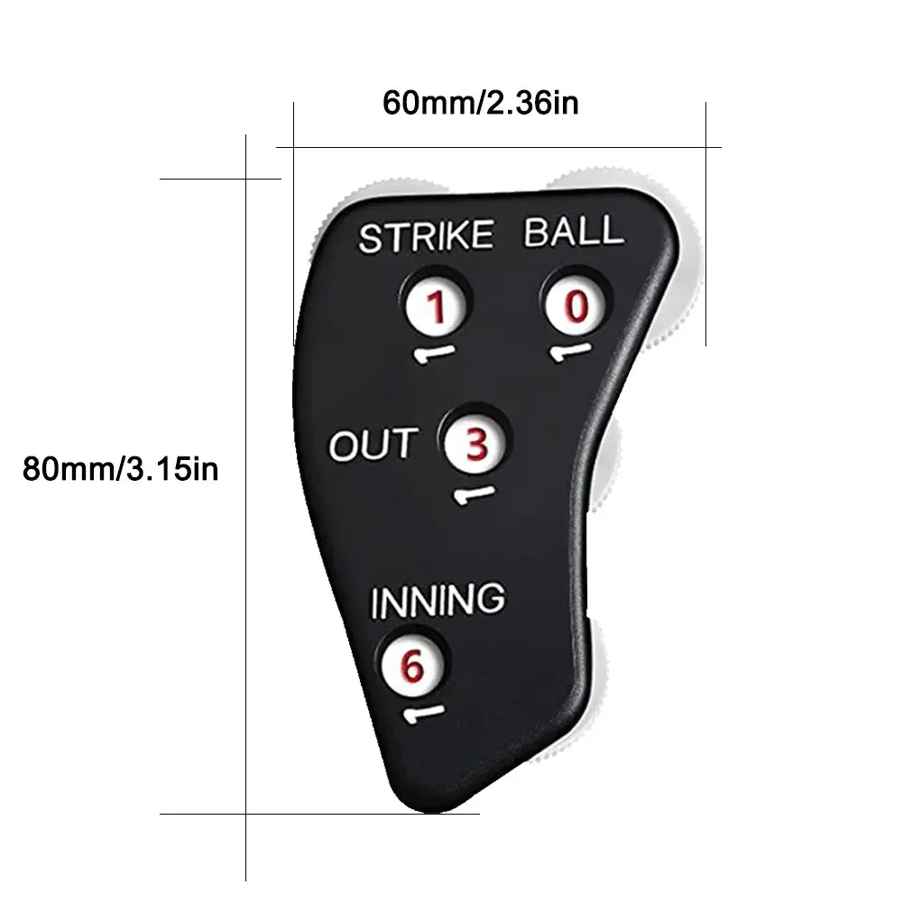 Baseball Referee Counter 4 round baseball counter umpire indicator non slip wear resistant baseball lock exercise record out