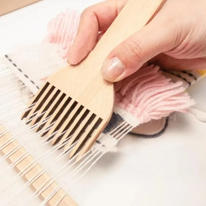 Upgrade Your Tapestry Weaving Experience with Double-ended Wide and Narrow Comb Accessories