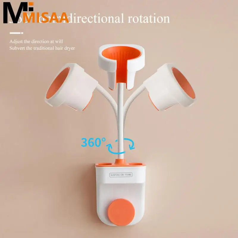 

Держатель для фена без перфорации универсальный настенный Регулируемый держатель для фена без рук кронштейн для домашней стойки для ванной комнаты