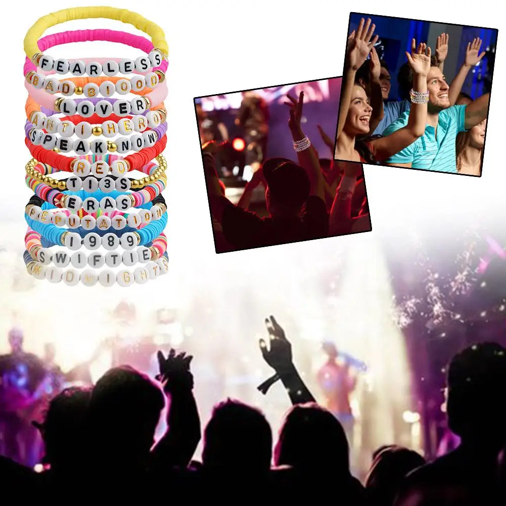 Taylor Friendship Bracciali Bracciali Per Swiftie Taylor Album Collection Braccialetti Dell'Amicizia Per Le Eras Taylor Fan V9R2