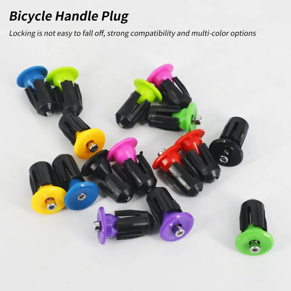 Bicycle Accessories Bike Handlebar Plugs 2Pcs Bike Handlebar Plugs Caps Covers Aluminum Alloy MTB
